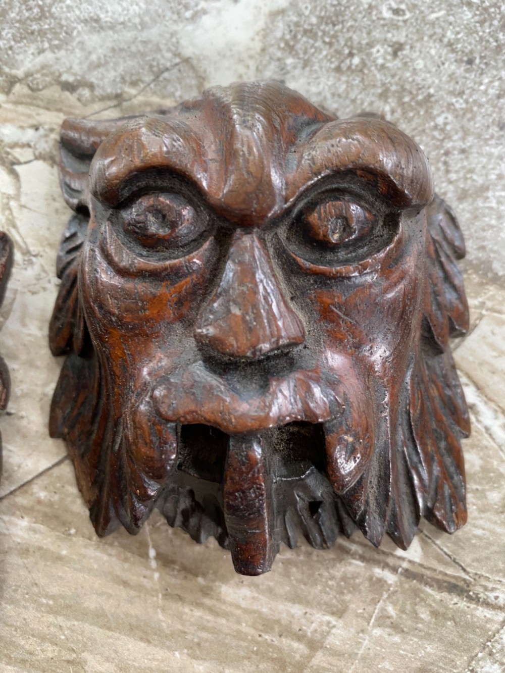 18TH CENTURY CEILING GARGOYLE BOSS X 2 View III