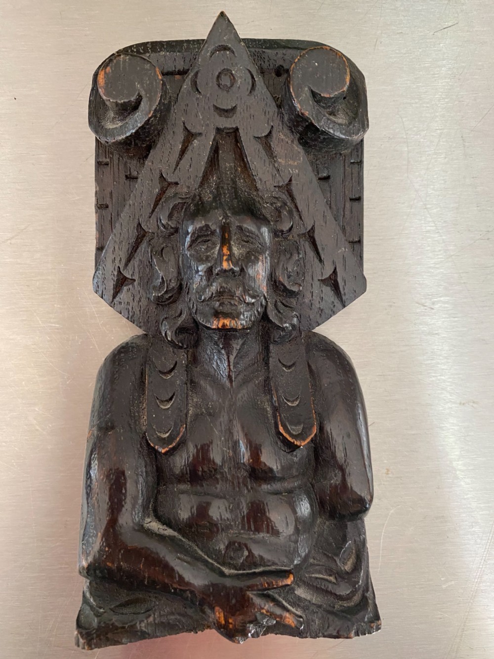 18th Century Carved Oak Caryatid