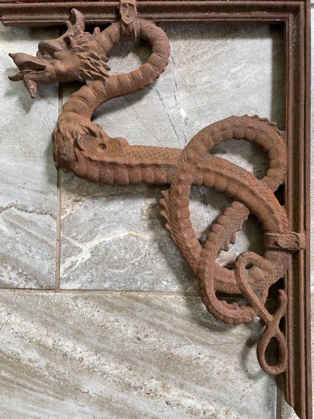LARGE Victorian Mythical Dragon Brackets View II