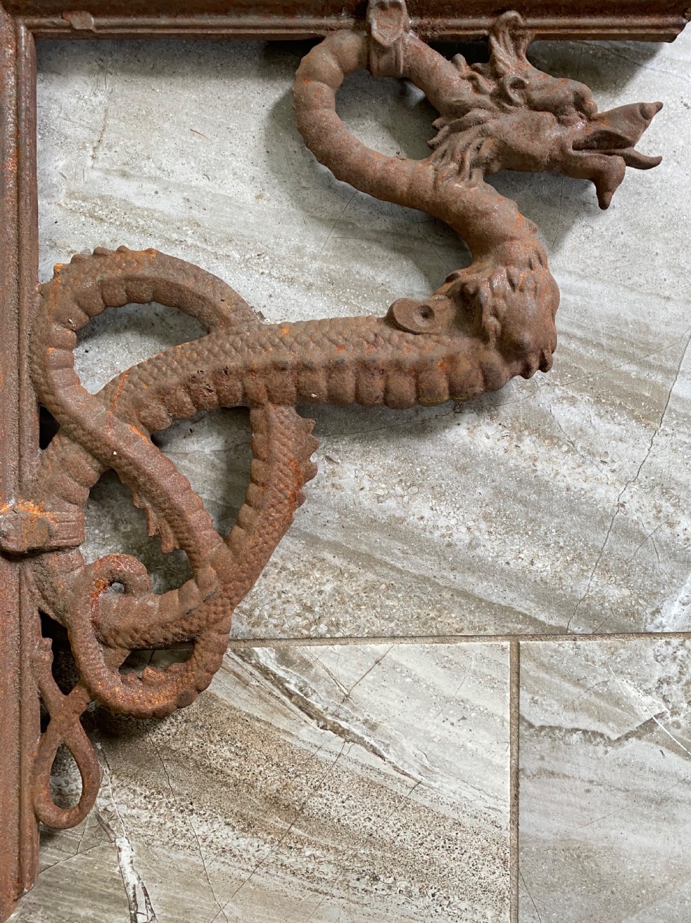 LARGE Victorian Mythical Dragon Brackets View III