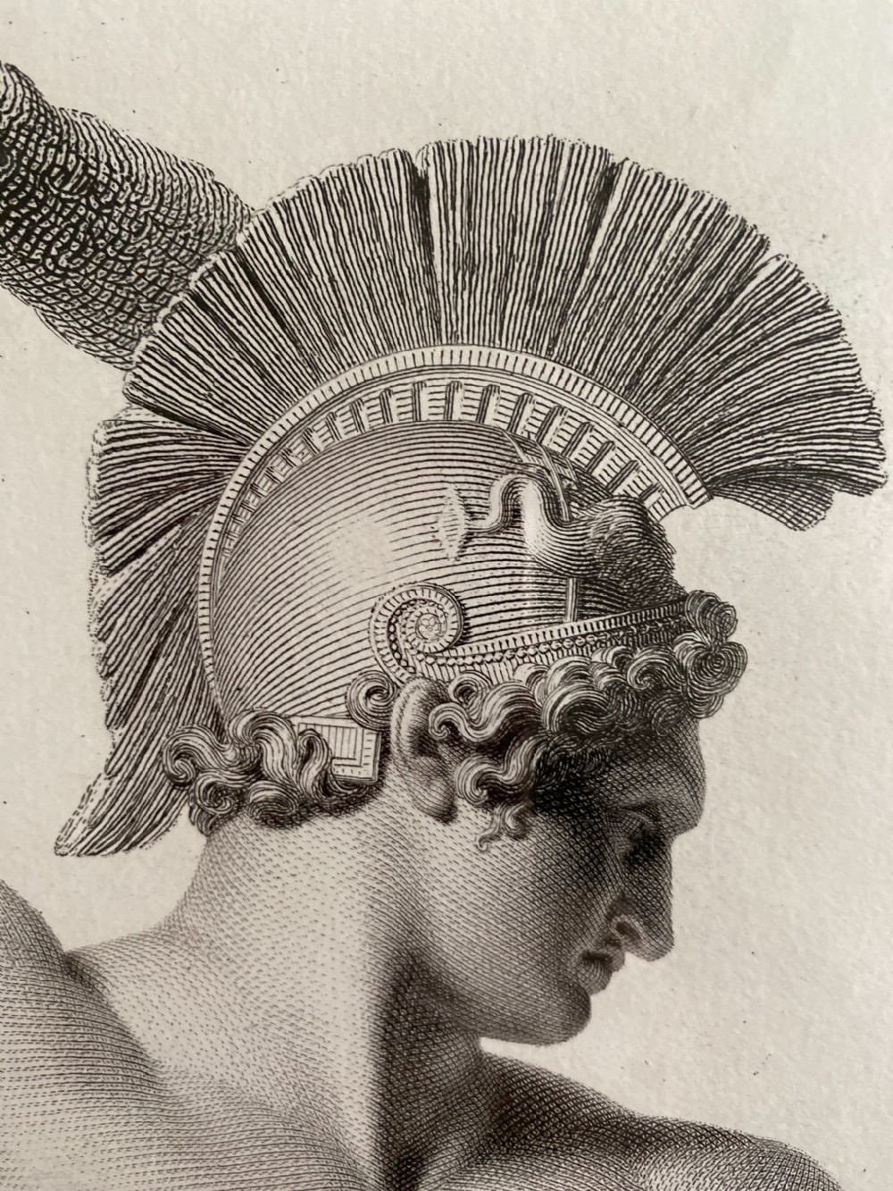 Huge 19th Century Engraving Antonio Canovas Sculpture by Pietro Bettelini View II
