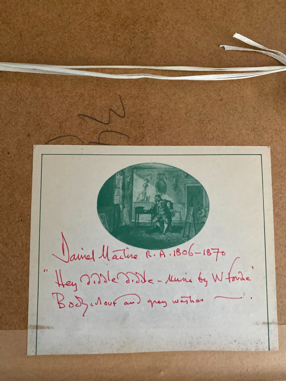 RARE 19th Century Watercolour by Daniel Maclise  View III