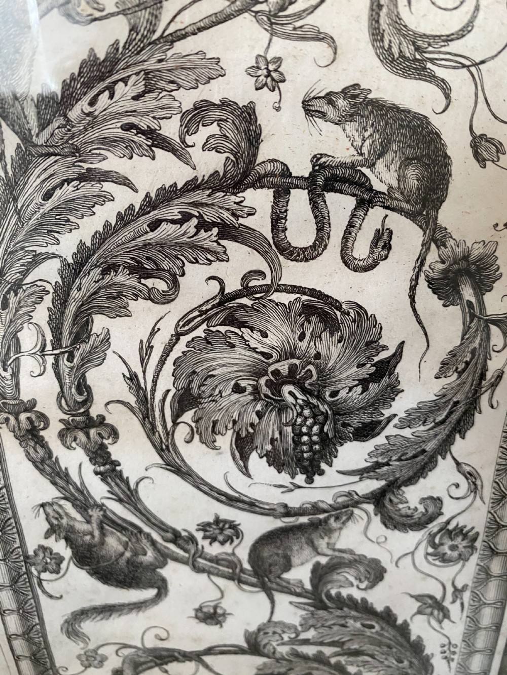 Large 18th Century Engraving by Ottaviani Of Raphael Vatican Loggie Plate V View II
