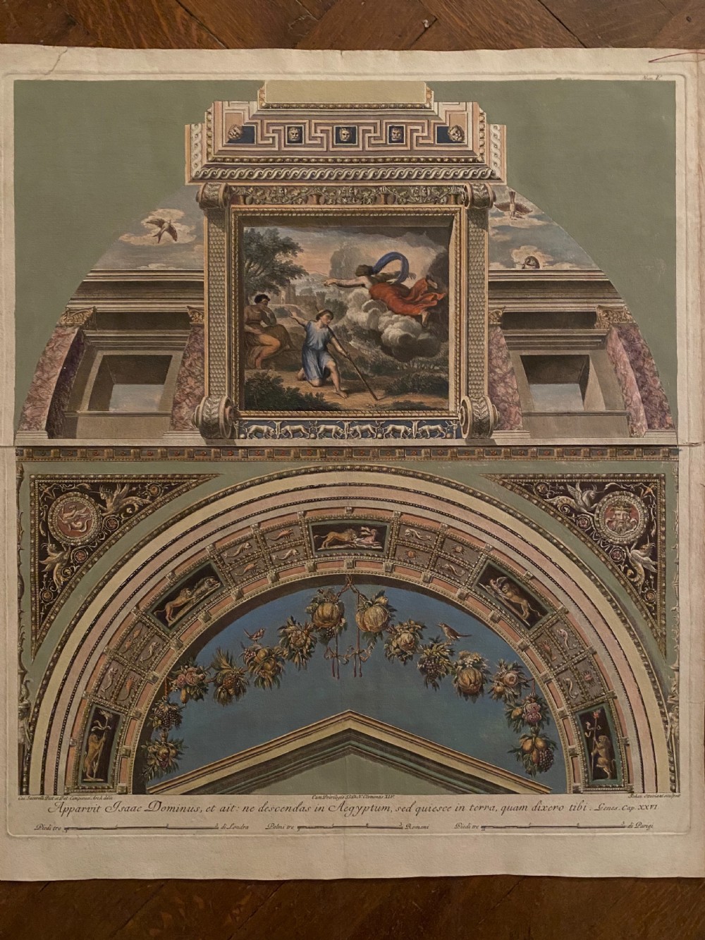 18th Century Engraving of the Vatican by Camporesi and Ottaviani 