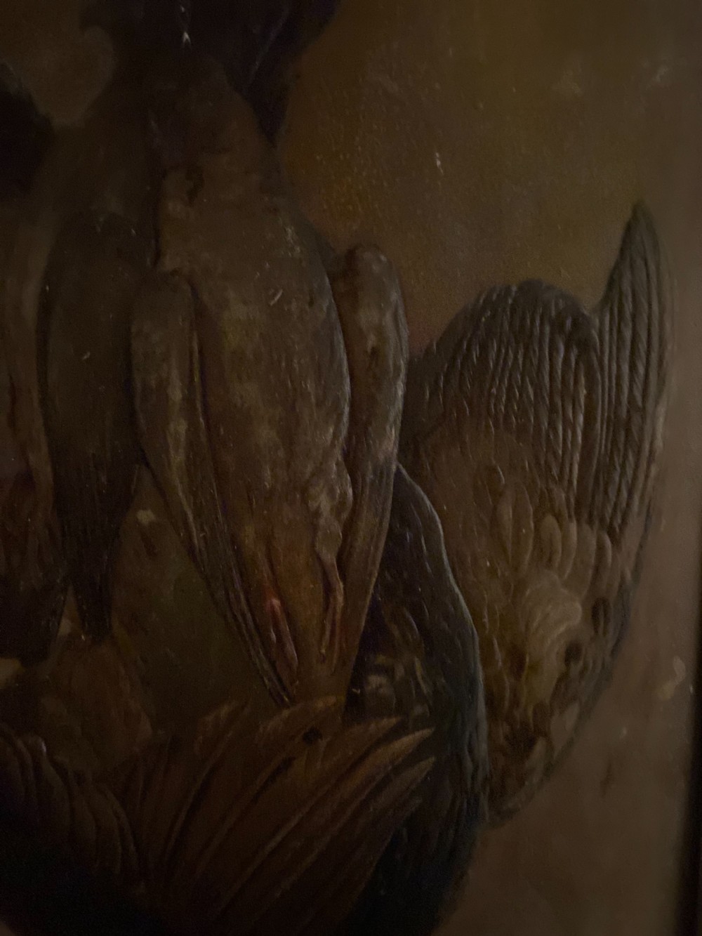 Victorian Embossed Chromolithograph Hanging Birds  View V