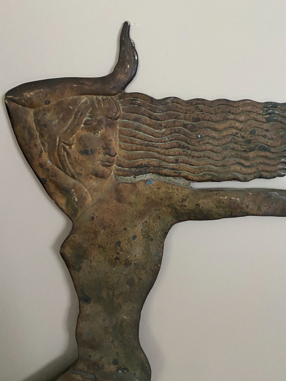 LARGE Rare Bronze Art Deco Pierre Le Faguays Nude & Satyr View IV