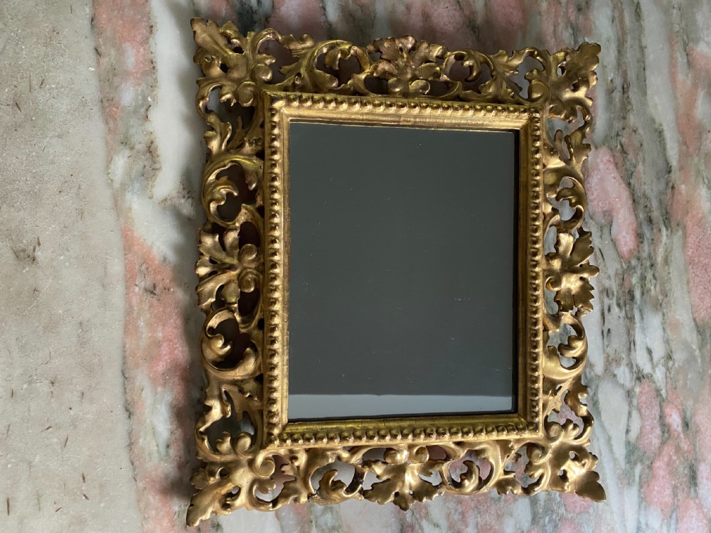 19th Century Carved Gilt Florentine Mirror