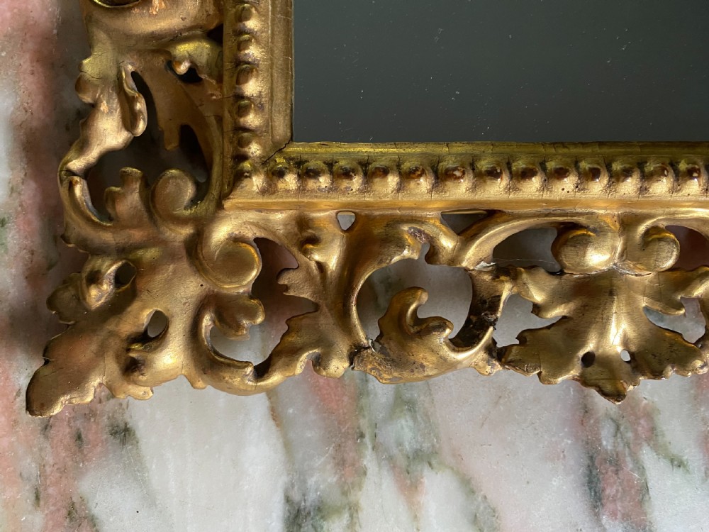 19th Century Carved Gilt Florentine Mirror View II