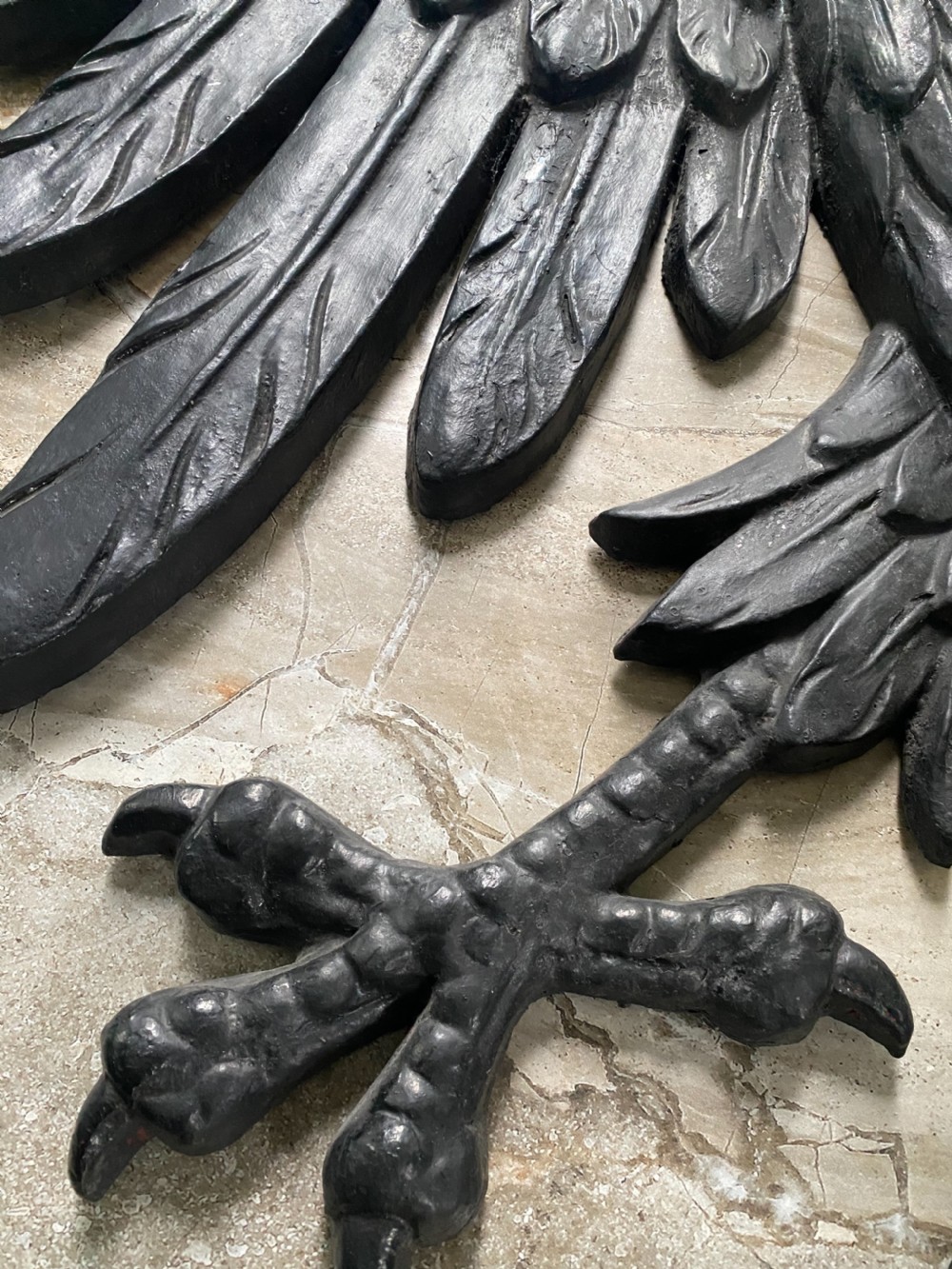Large Architectural Cast Iron Barclays Bank Eagle Sign. View IV