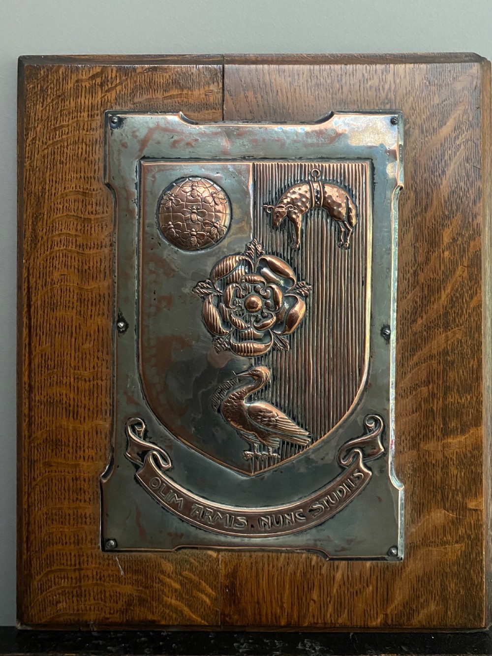 Large Arts Crafts Bee Coat of Arms ARMORIAL