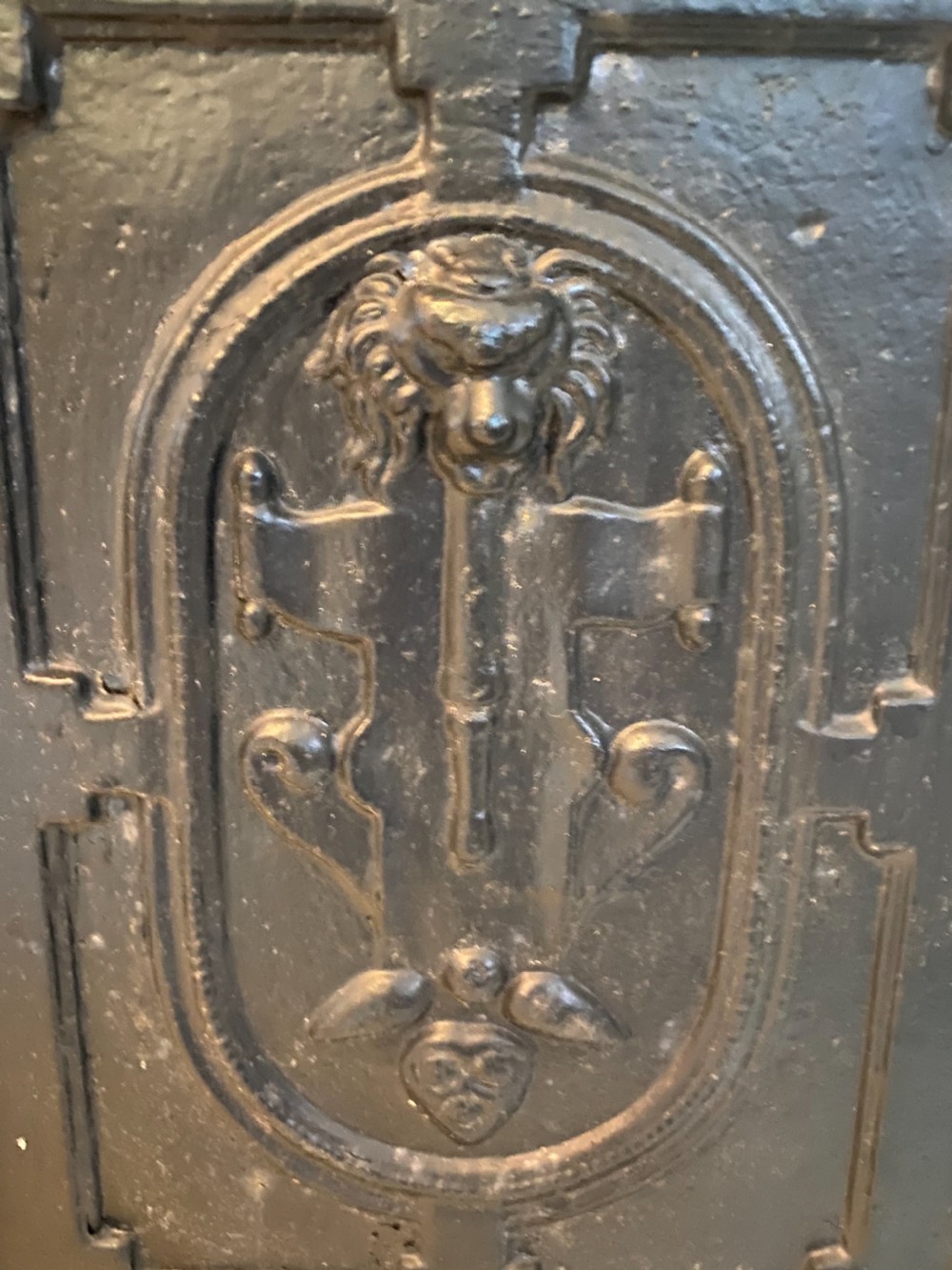 HUGE 19th Century Cast Iron Urn on Plinth  View V