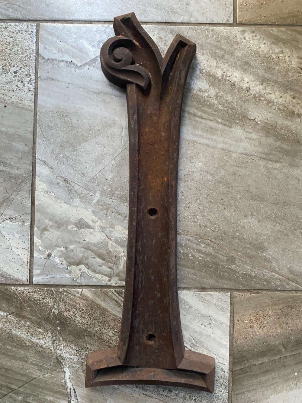 Large Art Nouveau Cast Iron Letter I Shop Sign