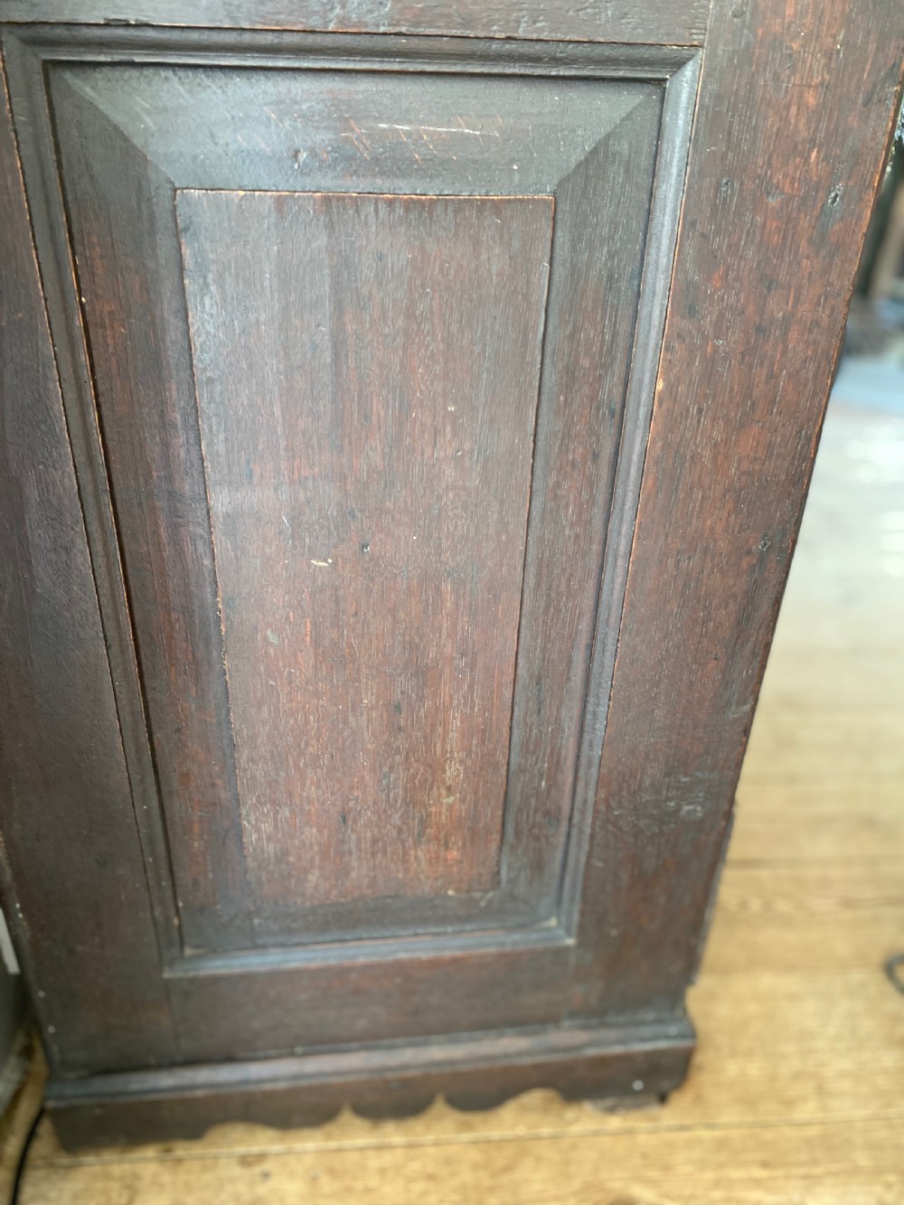 18th Century Dated 1744 Mythical Beast Carved Oak Chest Of Drawers View VIII