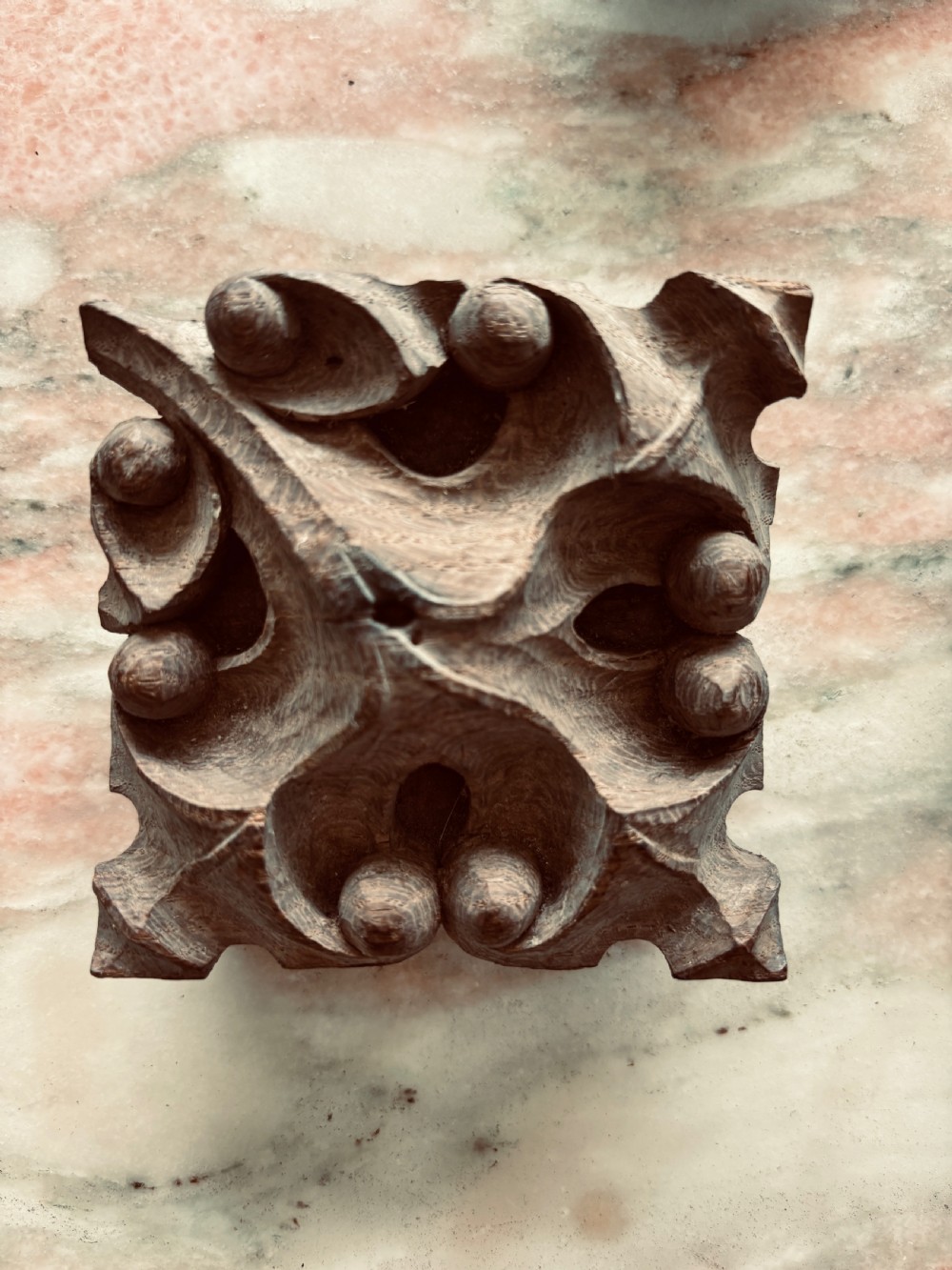 18th Century Gothic Carved Oak Ceiling Boss