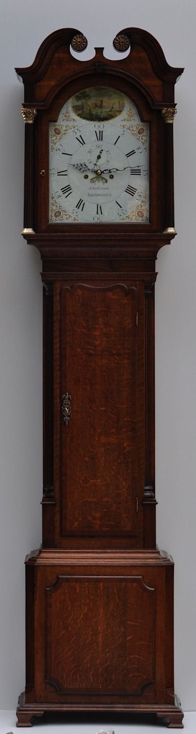 fig 1. John Crane of Bromsgrove Georgian Longcase Clock