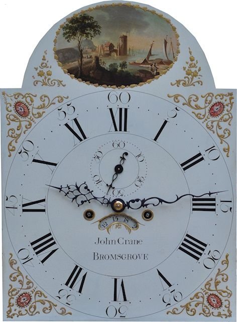 fig 2. John Crane of Bromsgrove Georgian Longcase Clock