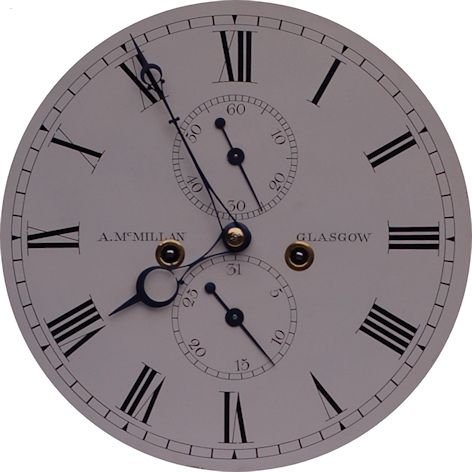 fig 2. A McMillan of Glasgow Longcase Clock