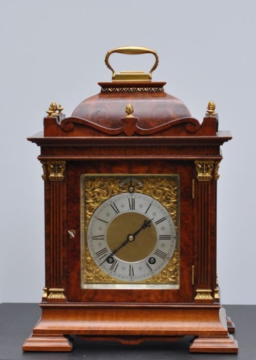 Walnut Bracket Clock, Circa 1890