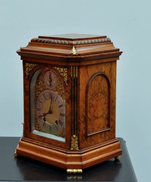 fig 1. Walnut Lenzkirch Bracket Clock c.1890