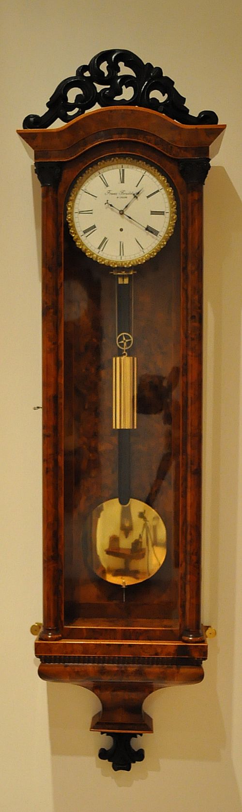 Burr Walnut 30 Day Viennese Regulator