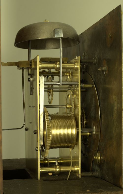 fig 4. Edward Stevens of Boston 8 day longcase clock.