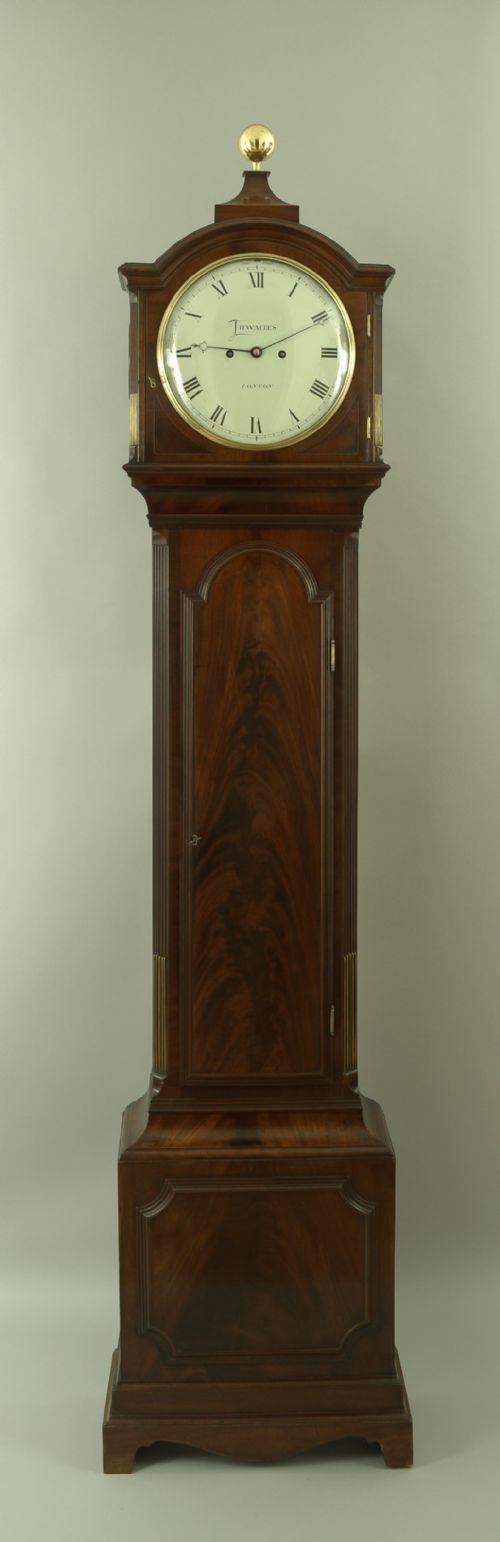 A Fine Quality George III Flame Mahogany 8 Day Longcase Clock by Thwaites of London.