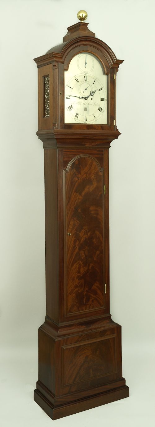 A Fine Quality George III Flame Mahogany Longcase Clock
