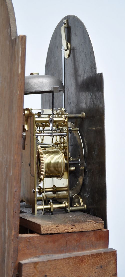 fig 3. A fine quality George III flame mahogany longcase clock
