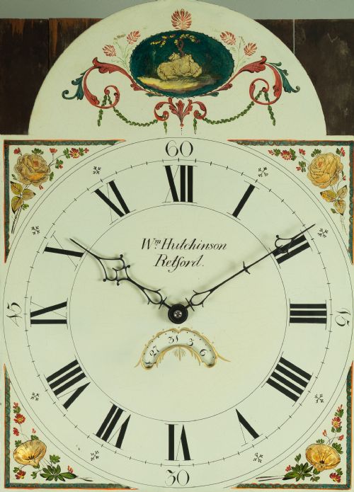 fig 2. A Georgian Longcase Clock by W Hutchinson of Retford