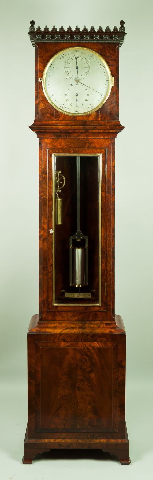 A Fine Quality Mahogany 8 Day Floorstanding Regulator Clock C.1840