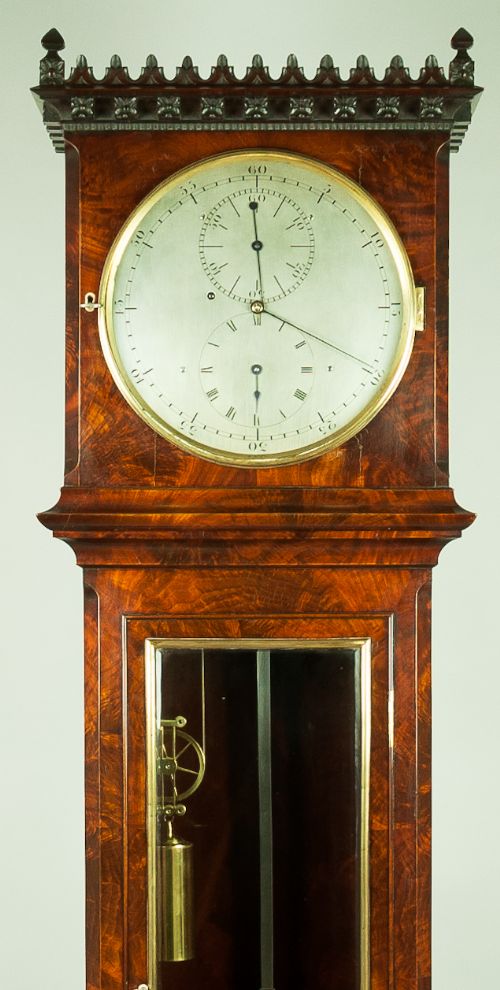 fig 1. A fine quality mahogany 8 day Floorstanding Regulator Clock c.1840