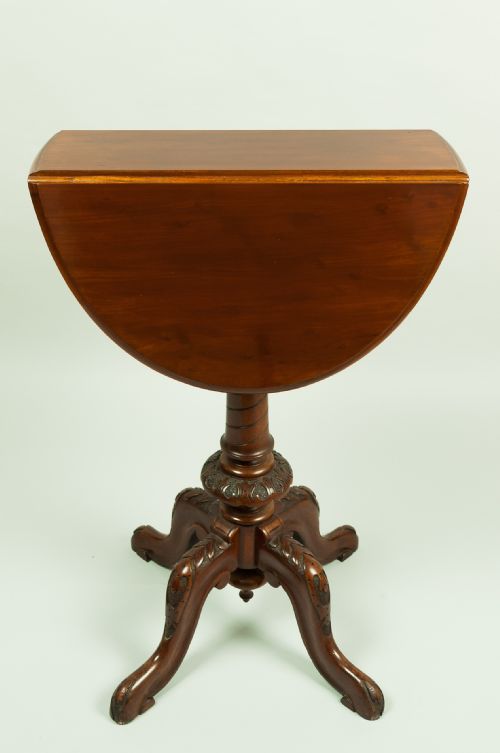 fig 1. Mahogany Tripod Occasional Table
