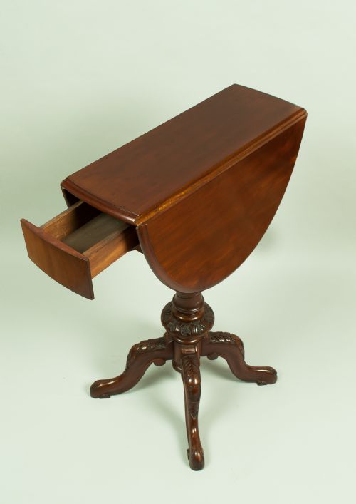 fig 3. Mahogany Tripod Occasional Table