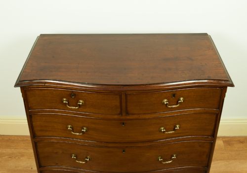 fig 2. Mahogany Serpentine Chest of Drawers