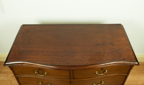 fig 3. Mahogany Serpentine Chest of Drawers