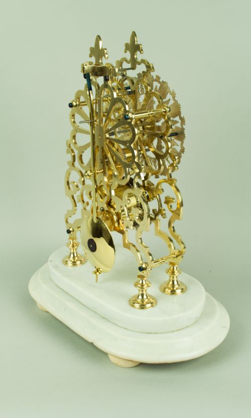 fig 1. Dyson of Leeds Skeleton Clock, circa 1880.