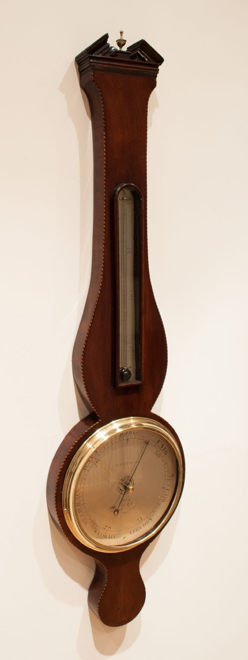 fig 2. Fine Georgian Wheel Barometer by Mantica of London