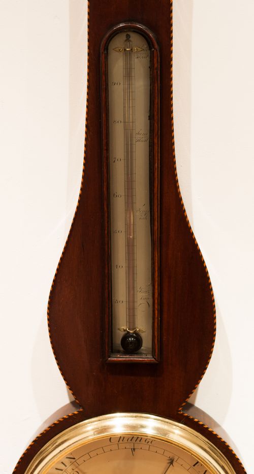 fig 4. Fine Georgian Wheel Barometer by Mantica of London