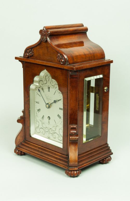 fig 3. Small Mahogany Mantel Clock By C Lowe London Circa 1835