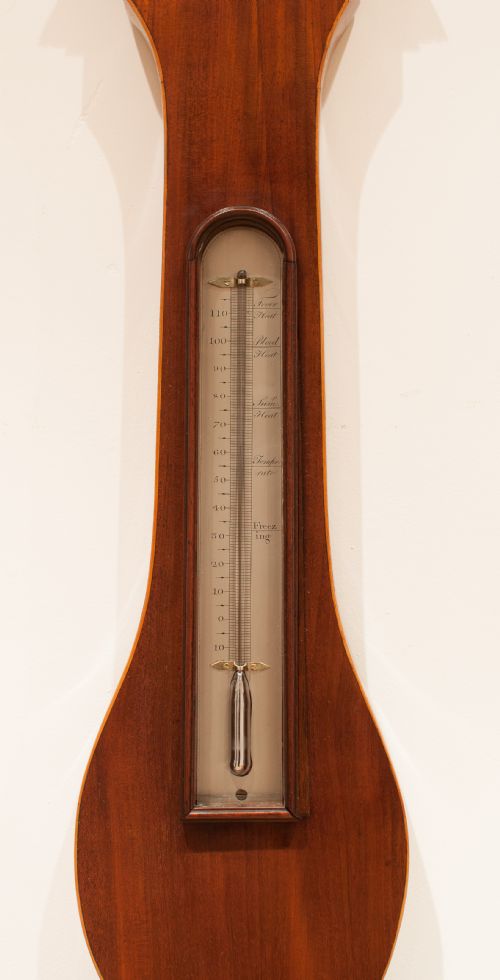 fig 4. GEORGIAN WHEEL BAROMETER BY J SUTTON OF LINCOLN INN FIELDS, LONDON