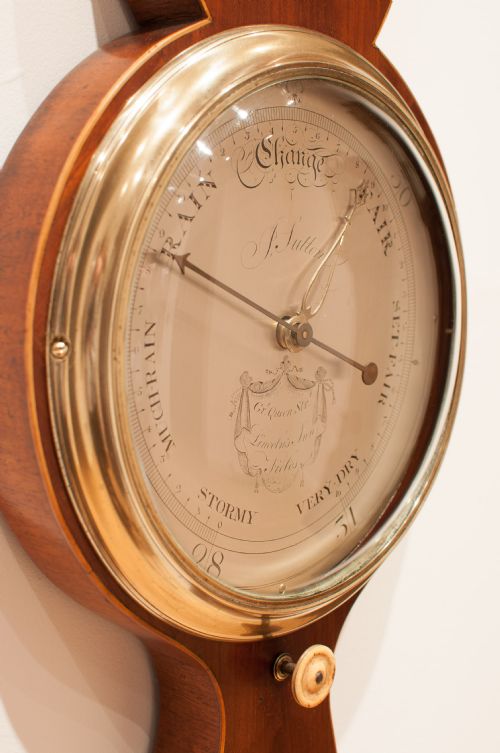 fig 5. GEORGIAN WHEEL BAROMETER BY J SUTTON OF LINCOLN INN FIELDS, LONDON