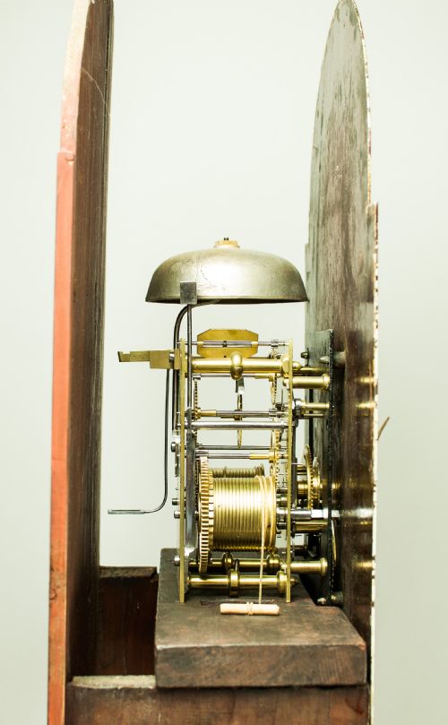 fig 3. Grant of Cardiff mahogany longcase clock, Circa 1840