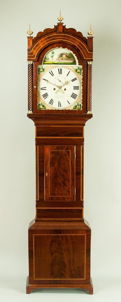 Grant of Cardiff Mahogany Longcase Clock, Circa 1840