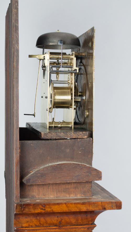 fig 3. A fine quality figured walnut longcase/grandfather clock by William Allam of London c.1760