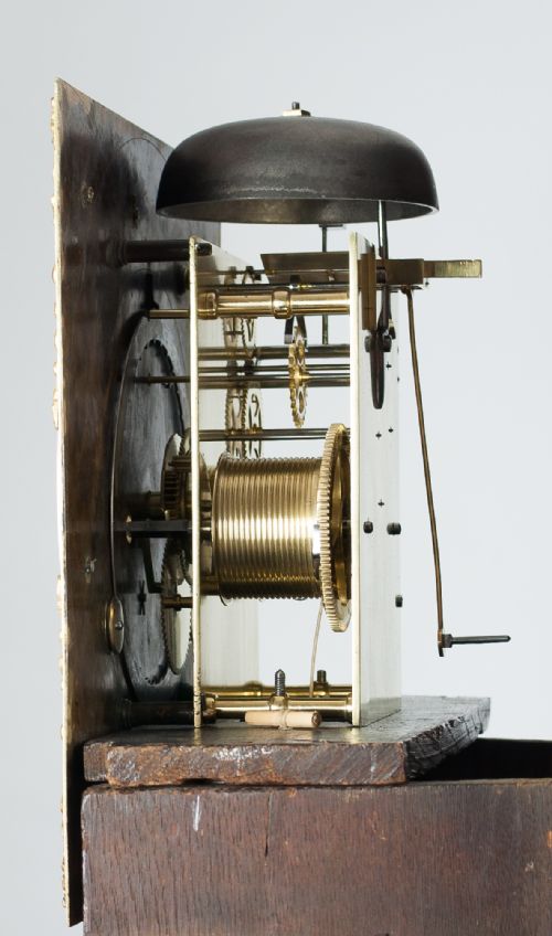 fig 4. A fine quality figured walnut longcase/grandfather clock by William Allam of London c.1760