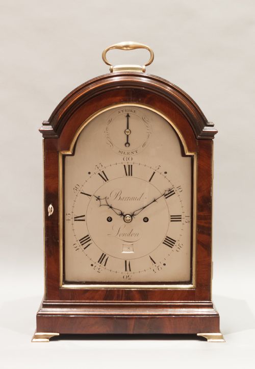 A Fine Quality Mahogany Bracket/mantel/table Clock by Barraud of London, C.1780