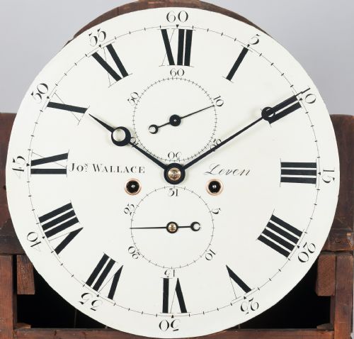 fig 2. Small Flame Mahogany Longcase/Grandfather Clock By John Wallace Of Leven c.1810