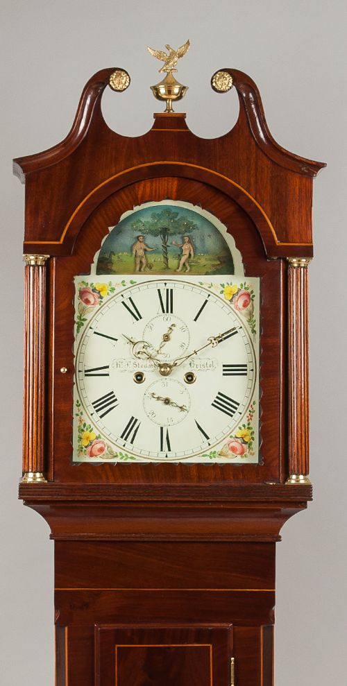 fig 1. Robert Stewart of Bristol Longcase Clock