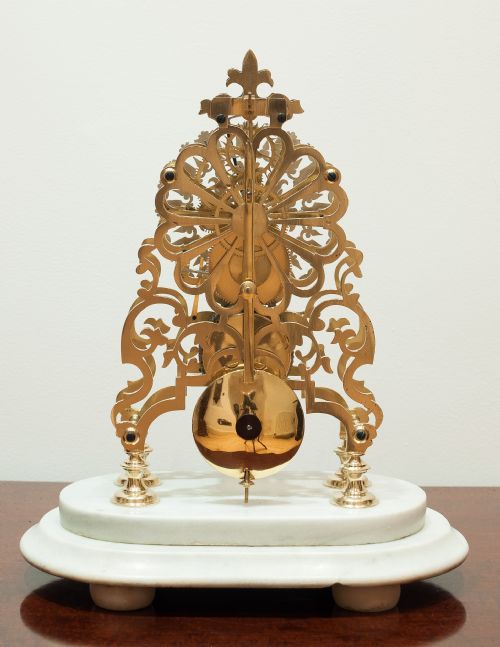 fig 2. Dyson of Leeds Skeleton Clock, circa 1880.