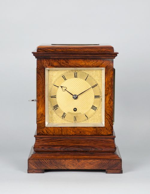 Small Rosewood Mantel Clock by Walker & Jones of Sydney & London C.1840